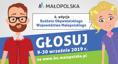 9 września rusza głosowanie w ramach IV edycji Budżetu Obywatelskiego Województwa Małopolskiego.