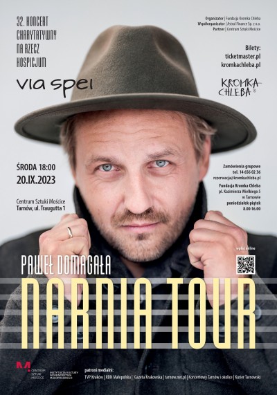 Paweł Domagała "Narnia Tour" - koncert charytatywny na rzecz hospicjum Via Spei