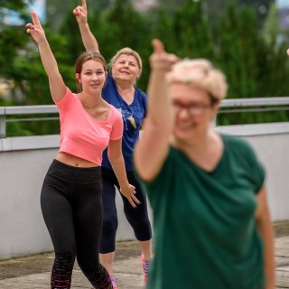 Ruchliwe poranki - poranne ćwiczenia i taniec dla każdego - Fot : Przemysław Sroka