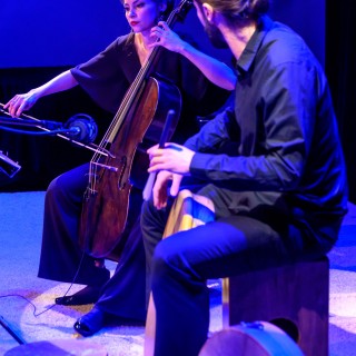 Perc.cello - Katarzyna Cichoń i Wojciech Lubertowicz - Fot. Przemysław Sroka